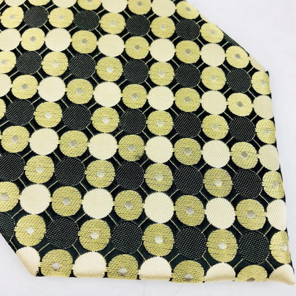Giorgio Brutini Neck Tie Men's Geometric‎ Beige Career Business